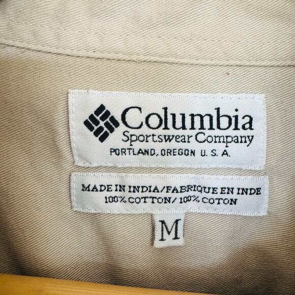 Columbia Sportswear USA Mens Cotton Grey Plaid Long Sleeve Button Down Shirt M - Picture 5 of 7